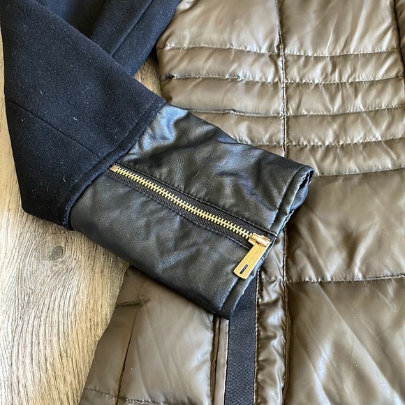 Kennith Cole Women’s Army Green and Black Duck Down Wool Jacket, size medium - Picture 5 of 15